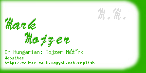 mark mojzer business card